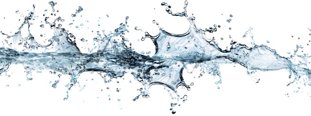 A water isolated on white transparent background, PNG File. Perfect for clipart