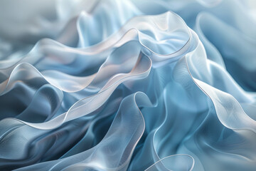 Obraz premium Multiple layers of translucent shapes overlapping. Concept of depth and complexity. Generative Ai.