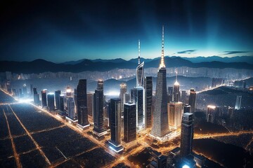 Obraz premium Background of technological concepts