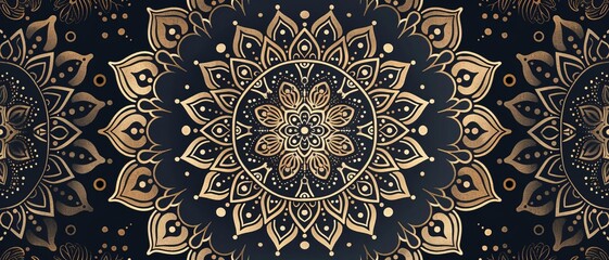Bohemian mandala pattern, intricate details, earthy tones