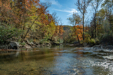 river in autumn