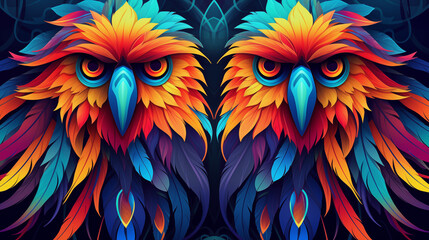 Obraz premium Parrot Pattern Background, Texture, Wallpaper, Background, Cell Phone Cover and Screen, Smartphone, Computer, Laptop, 16:9 Format - PNG