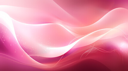 Obraz premium Pink background with soft waves and lights