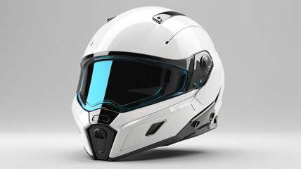 Fototapeta premium motorcycle helmet transparent white background