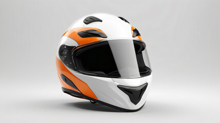 Fototapeta premium motorcycle helmet transparent white background