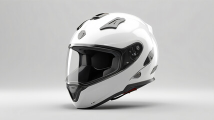 Fototapeta premium motorcycle helmet transparent white background