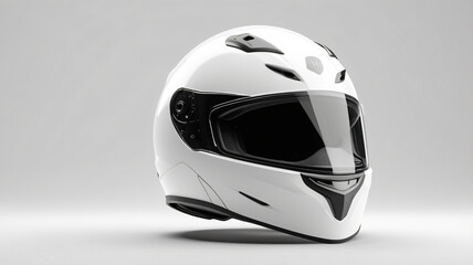 Fototapeta premium motorcycle helmet transparent white background