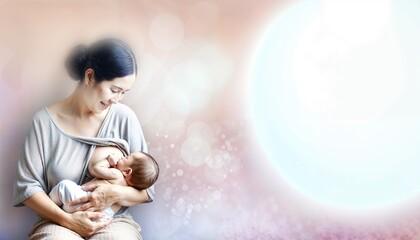 World Breastfeeding Day Celebration: Mother and Child in Serene Embrace