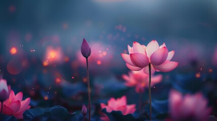 Obraz premium Melodies bloom in the vastness of emptiness.