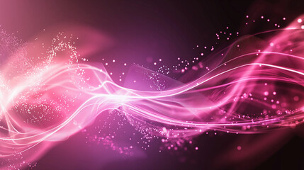 A pink wave with a lot of sparkles