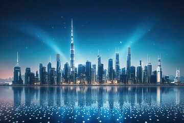 Obraz premium Background of technological concepts