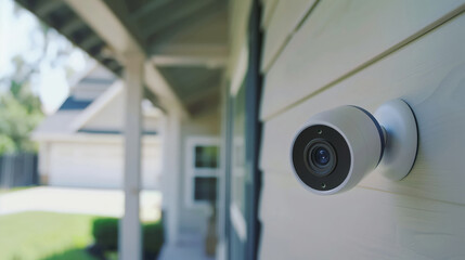 Outdoor Security Camera Ensuring Safety Of Residential Home