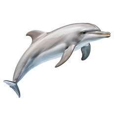 Fototapeta premium dolphin isolated on white background