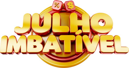 selo 3d varejo super julho de ofertas mega promocao mes de julho