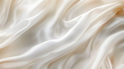 Fototapeta premium background texture fabric soft white blurred abstract calm peaceful shine movement natural graphic satin silky material effect ripple fashion elegant fold smooth beauty new textile luxurious silk