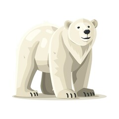 Naklejka premium Polar bear Minimalist