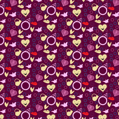 Naklejka premium ring elements and love Emoji with love and lips