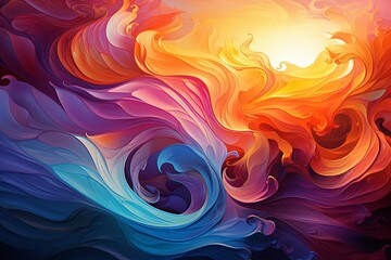 Expressive Brushstrokes: The Artistry of an Abstract Background