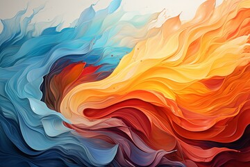 Expressive Brushstrokes: The Artistry of an Abstract Background