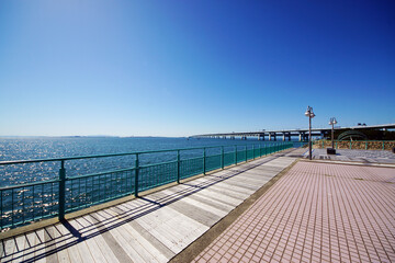 Obraz premium りんくう公園 関空連絡橋