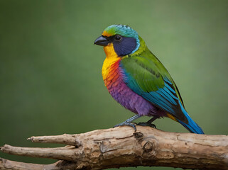 Obraz premium Rainbow lorikeet in the tree