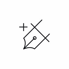 pen write add plus icon