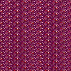 Hand drawn heart pattern