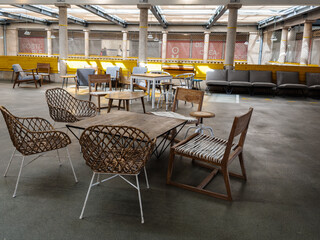 Empty Indoor Seating Area furniture