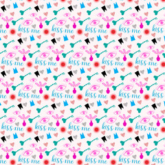 pattern with confetti