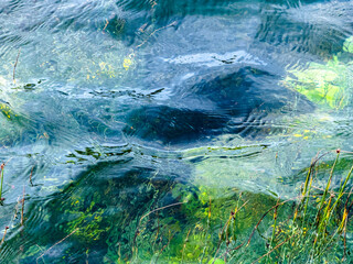 Crystal Clear Water reflection close-up