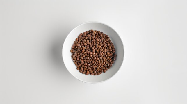 White bowl with koro beans