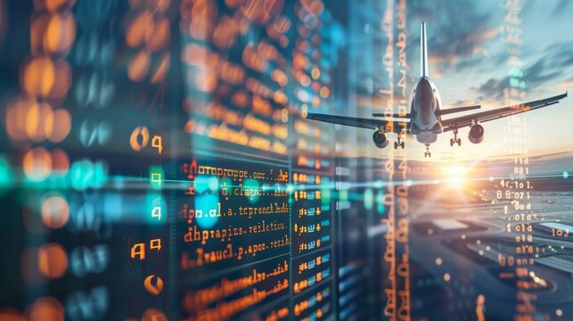 A graph showing passenger booking trends helping airlines anticipate demand and adjust flight schedules accordingly.