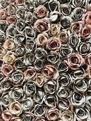 background made of dozens of roses
