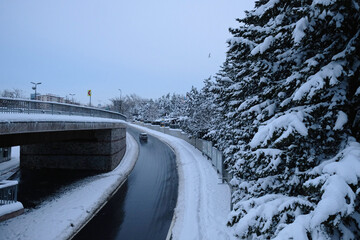 Obraz premium road in winter