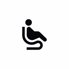 public transportation seat sign icon