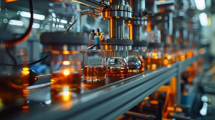 Chemical engineers in a lab, experimenting with new materials