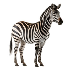 zebra isolated on white
