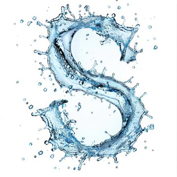 recommend clip art: Clipart illustration of natural splashing liquid on transparent background. Blue wave, water spout isolated on white background.