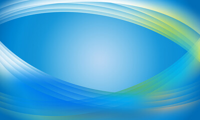 color light smooth lines wave curves with soft gradient abstract blue background. abstract blank space blue background.