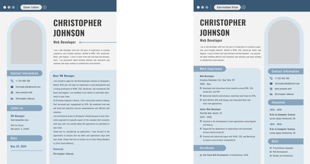 Obraz premium CV Resume Web Developer V2