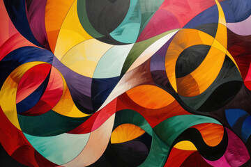 Obraz premium Abstract Swirls of Color