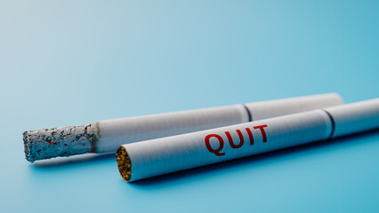quit smoking concepts backgrounds.3d rendering