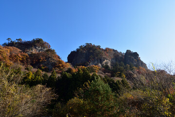 Climbing  Mount Iwabitsu, Gunma, Japan
