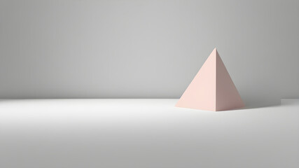 Fototapeta premium Background with minimal modern geometric shapes in pastel colors. Generative AI