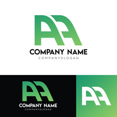 Vector Letter AF Logo Design Illustration