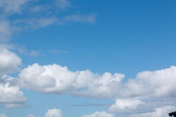 blue sky with white clouds