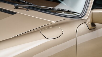 Gas door on a car