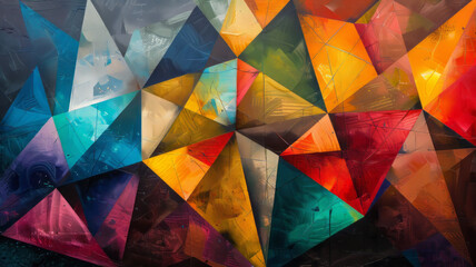 modern, abstract paint art, geometric shapes,generative ai