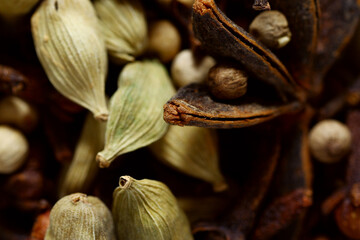 Fototapeta premium Five spice is a blend of star anise, cloves, cinnamon, Sichuan peppercorns and fennel seeds