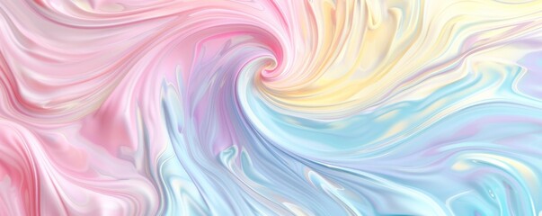Obraz premium Swirling pastel colors abstract background